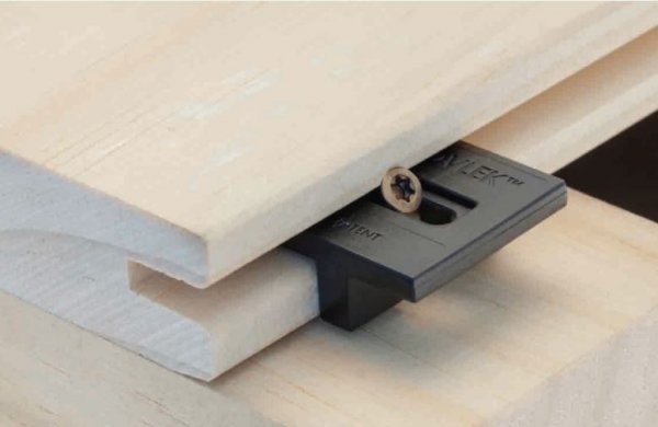 Hardwoodclip accoya voor vlonderplanken