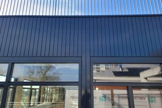 Accoya gevelbekleding open gevel